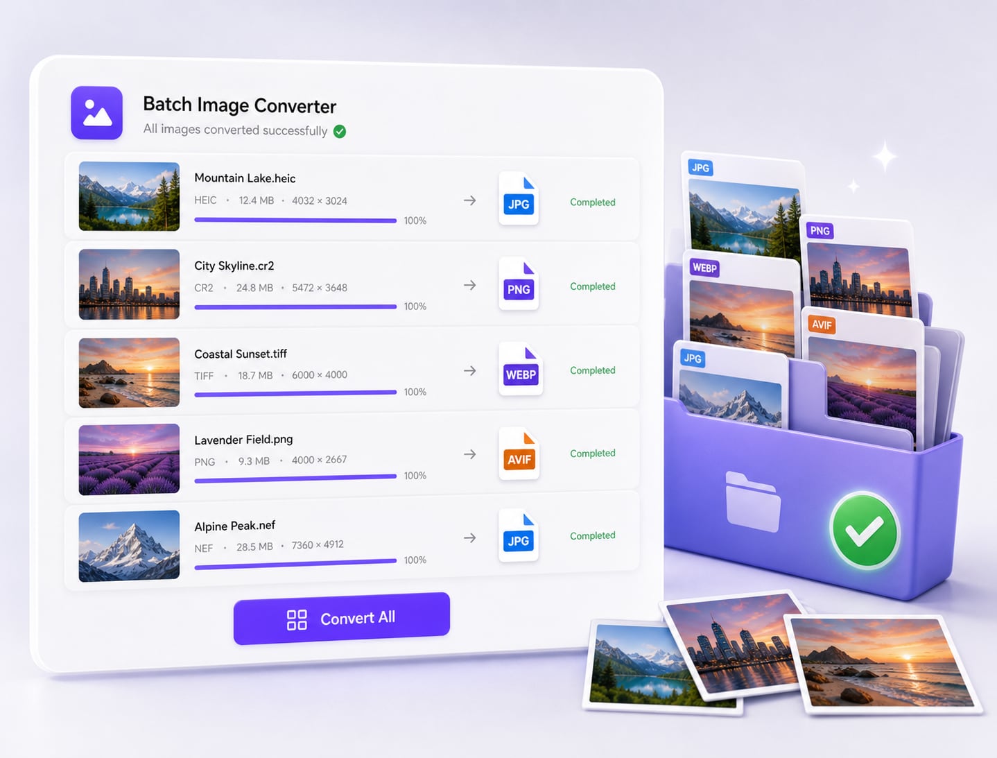 Convert Your Image Collection from One Desktop Queue