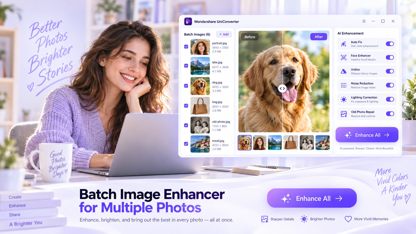 AI Image Upscaler with 2X 4X and 8X options