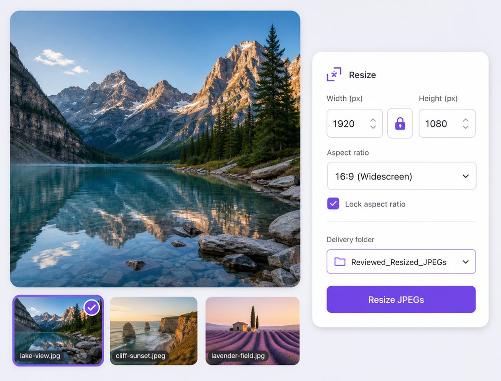 Prepare Every Image for Its Delivery Size