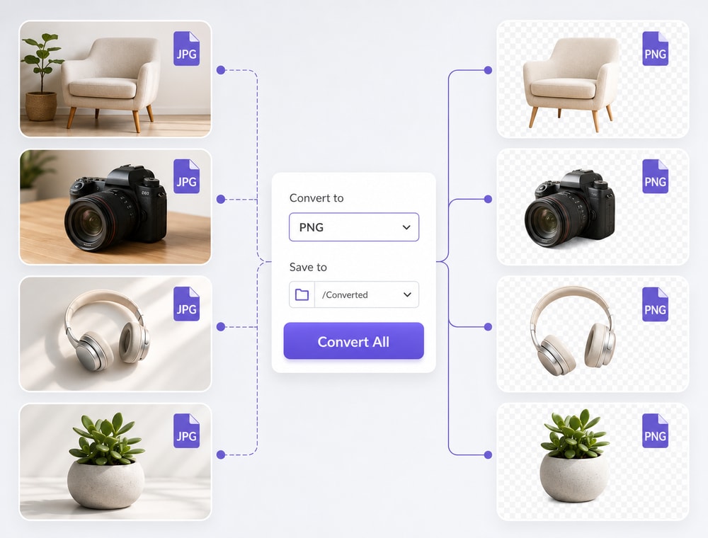 Set PNG output and a shared destination