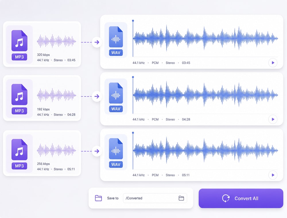 Prepare the WAV Handoff Without Claiming Restored Detail