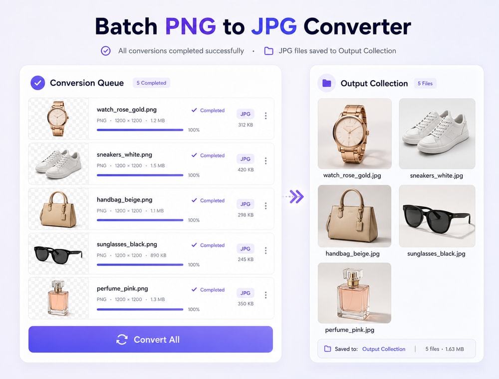Convert Your PNG Collection to JPG on Desktop