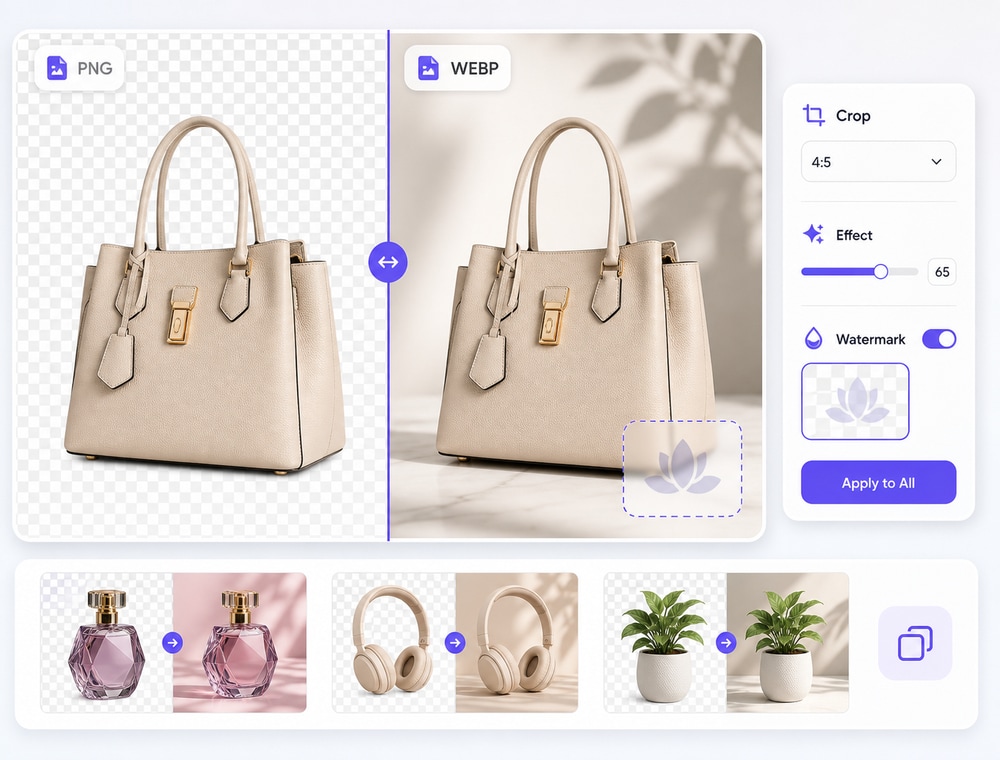 Keep format conversion separate from broader editing