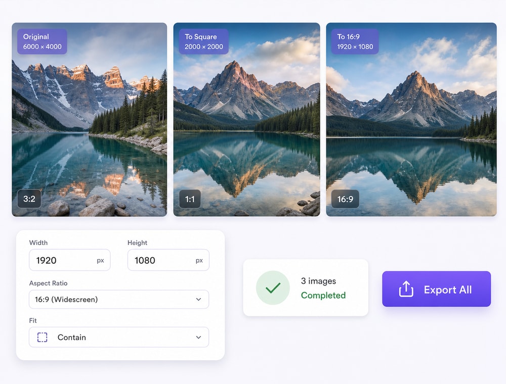 Resize Your Image Collection in One Desktop Workspace