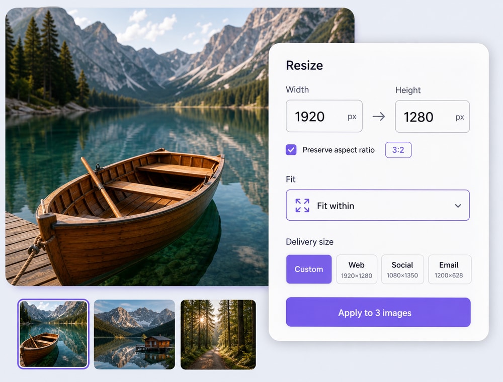 Prepare Every Image for Its Delivery Size