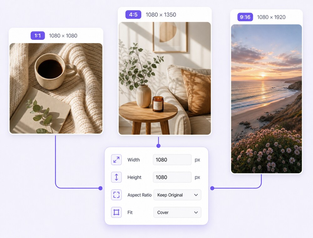 Keep more control over how each photo fits the frame
