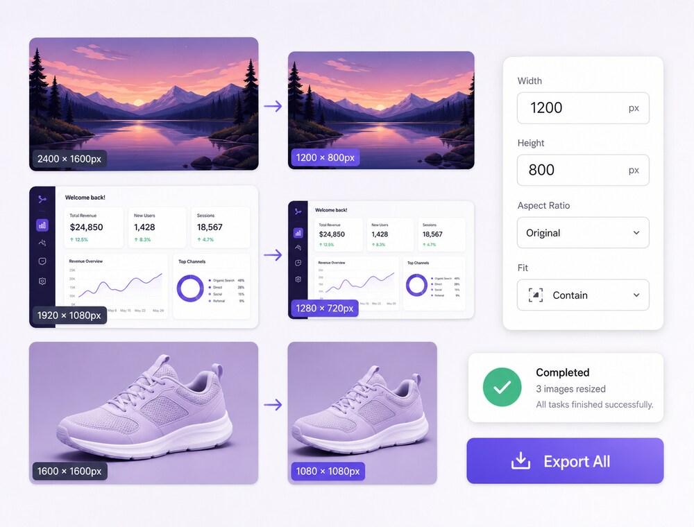 Resize Your PNG Collection in One Desktop Workflow
