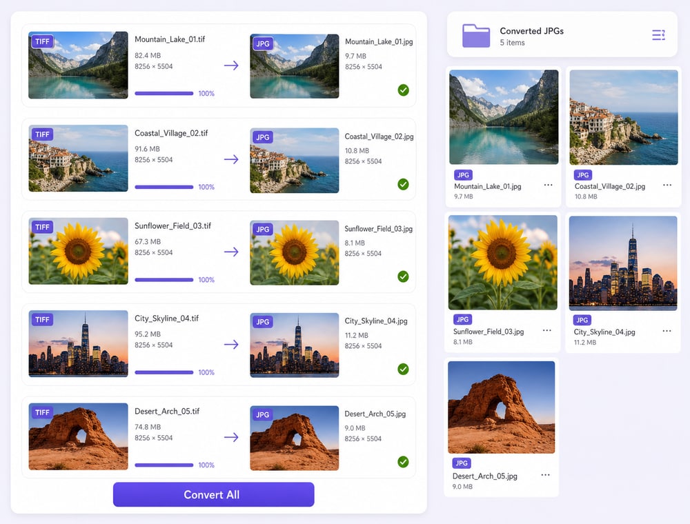 Create JPG Delivery Copies From Your TIFF Queue