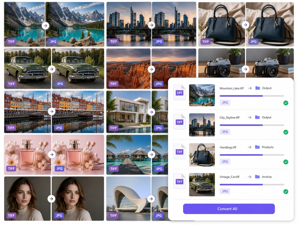Organize TIFF collections in one queue