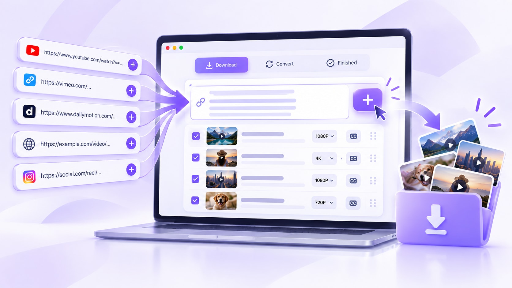Paste Multiple Video URLs