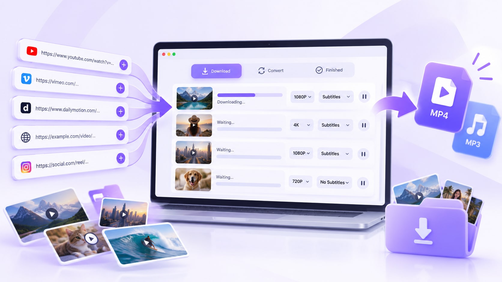 UniConverter Batch Video Downloader for multiple URLs