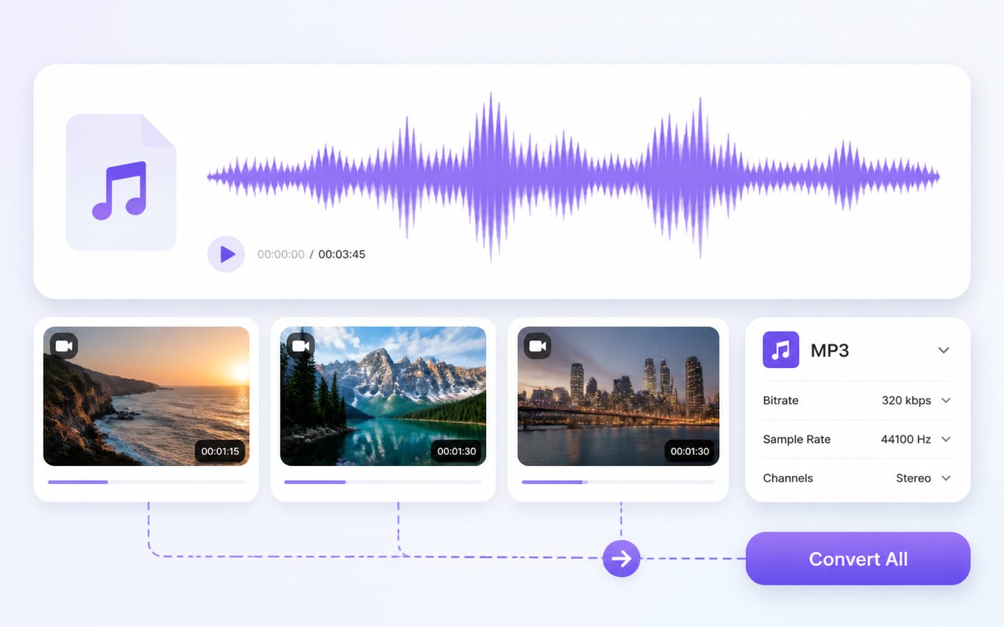 Batch Video To Audio Converter