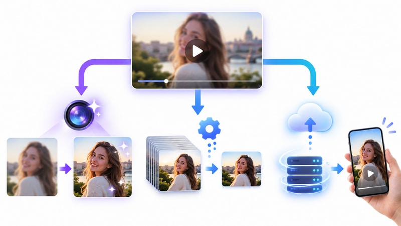 Decision guide for diagnosing blurry Instagram videos