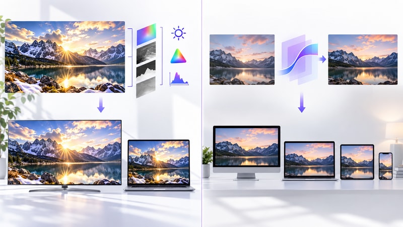 HDR and SDR preparation paths for Instagram Reels