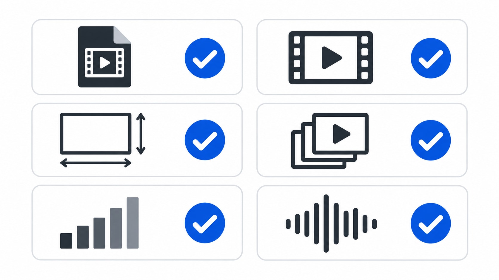 Ray-Ban Meta video file information checklist for container, codec, resolution and frame rate