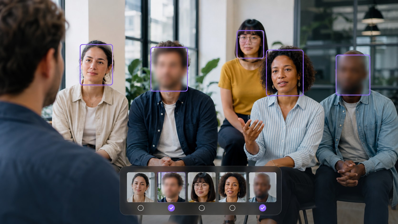 Détection et caviardage de personnes sélectionnées dans une vidéo
