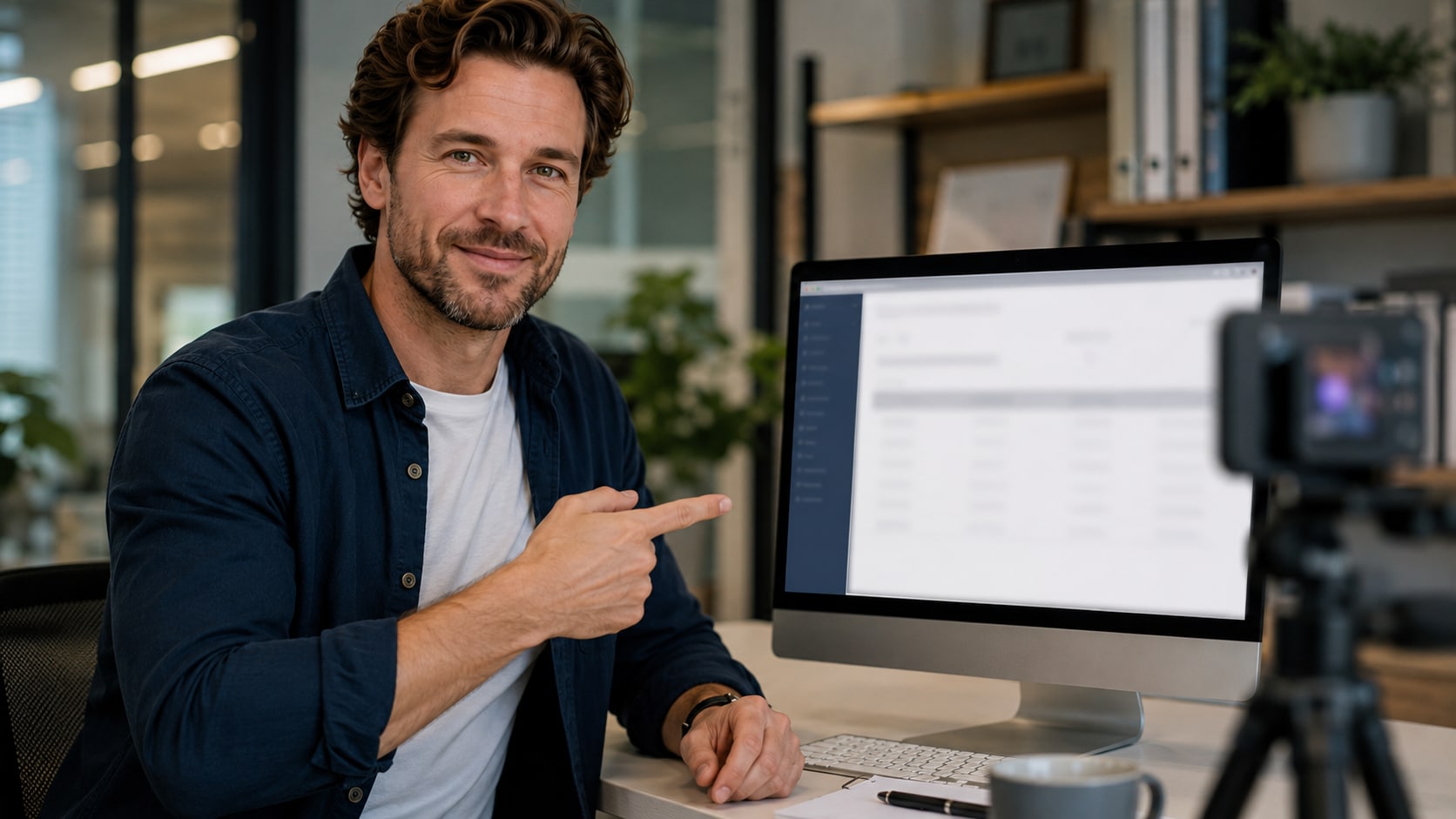 Adresse e-mail et informations de compte floutées dans un enregistrement d'écran