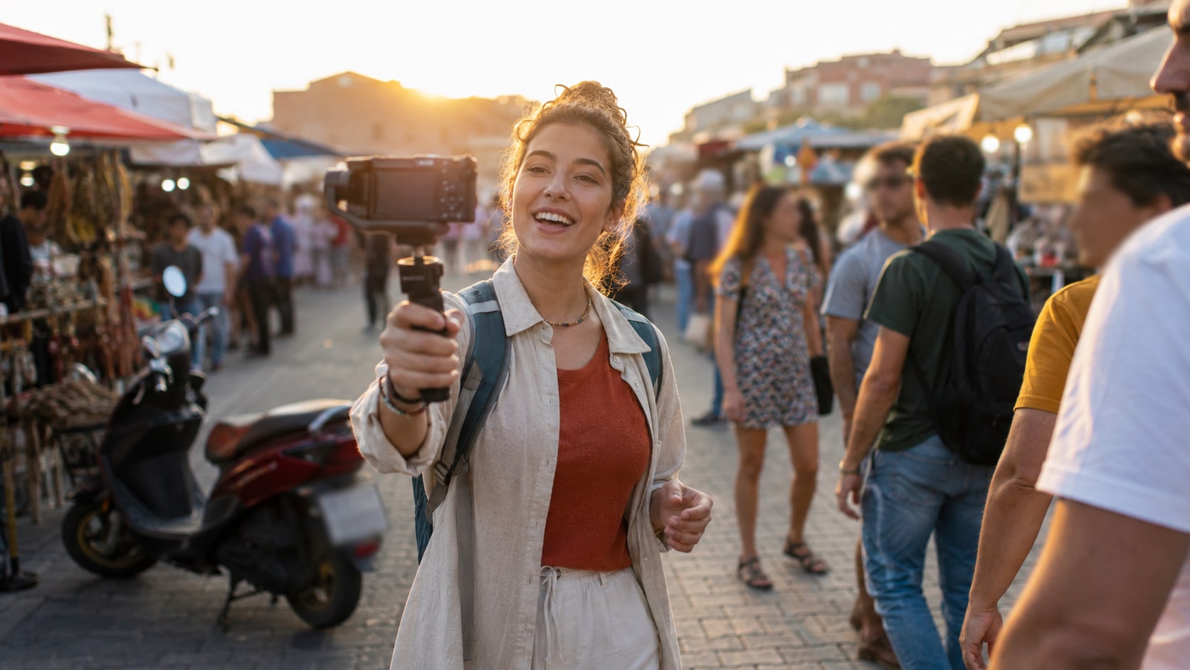 blur video editor hiding bystanders in a social media clip