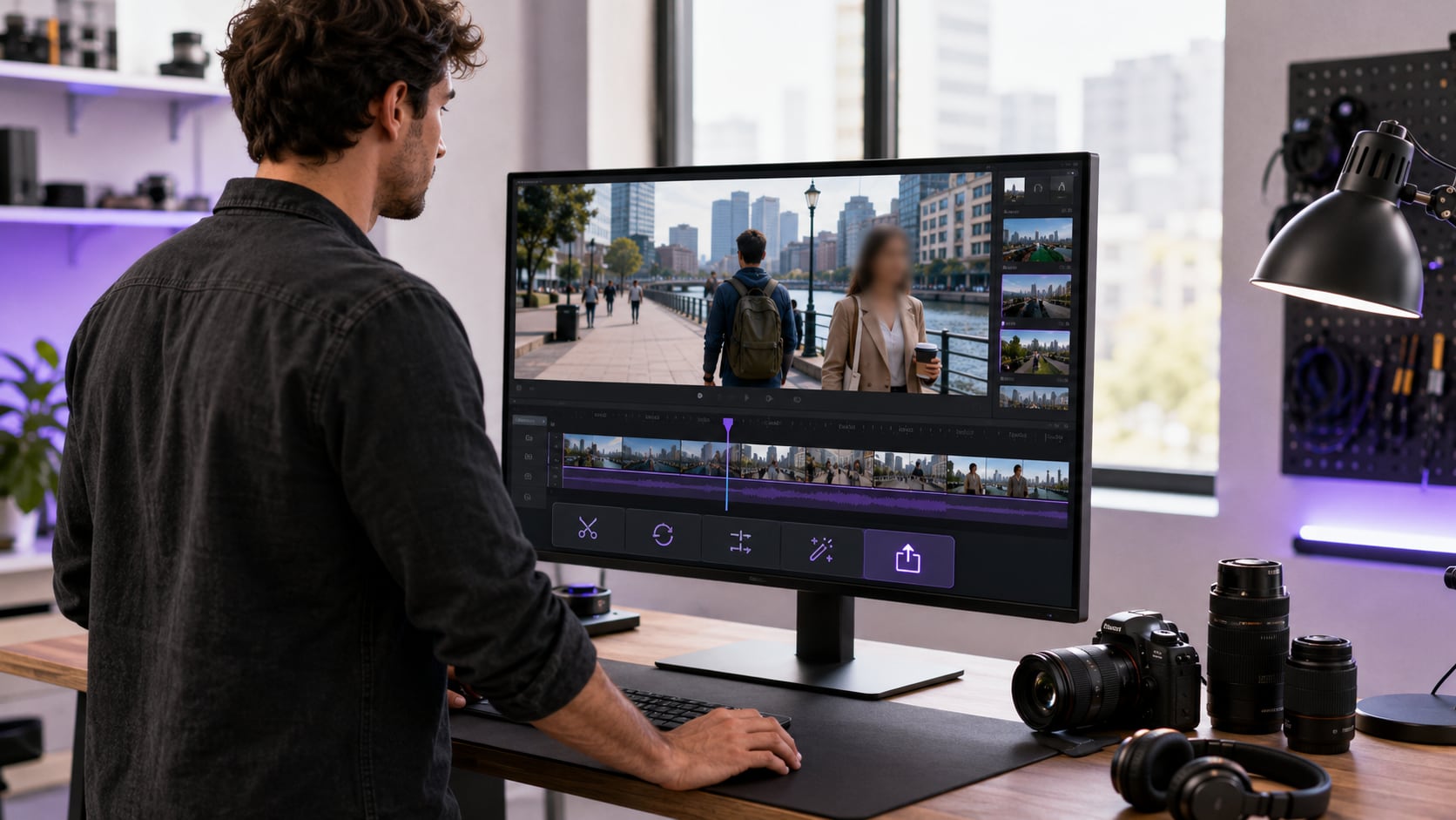 complete blur video editor workflow from import to export