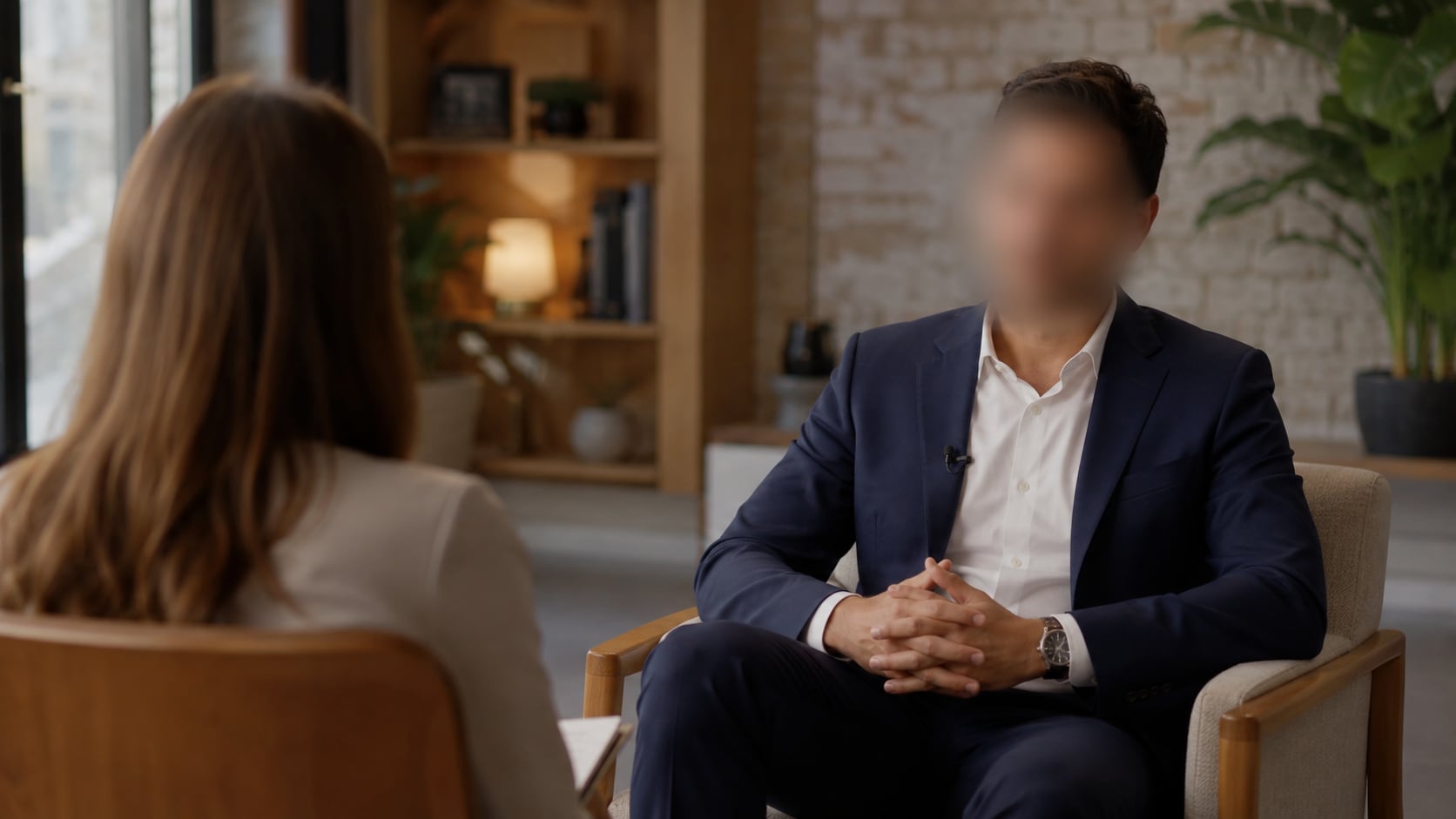 Effet de flou doux couvrant un visage dans une vidéo
