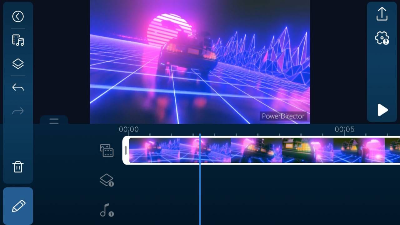 PowerDirector enhance video quality app with editing controls for clearer mobile videos