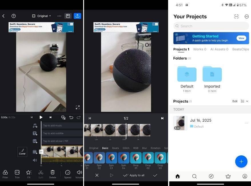 VN video quality improve app for manual edits, sharpening, and color adjustments