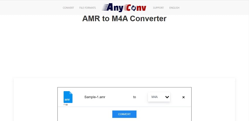 AnyConv AMR to M4A Converter