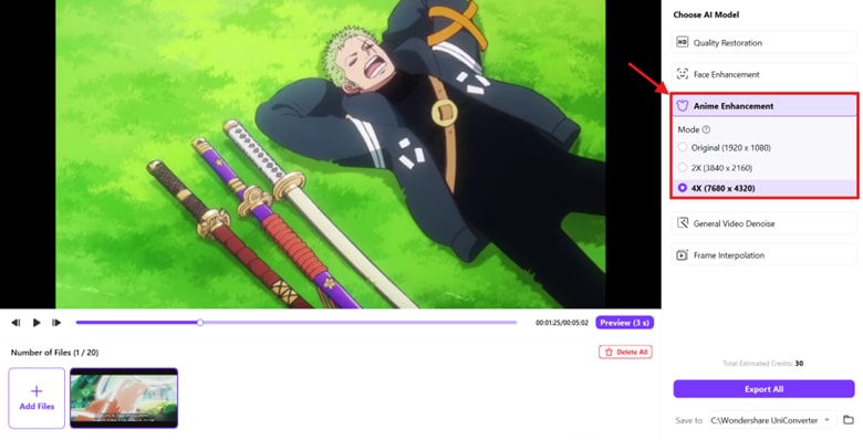 select anime model