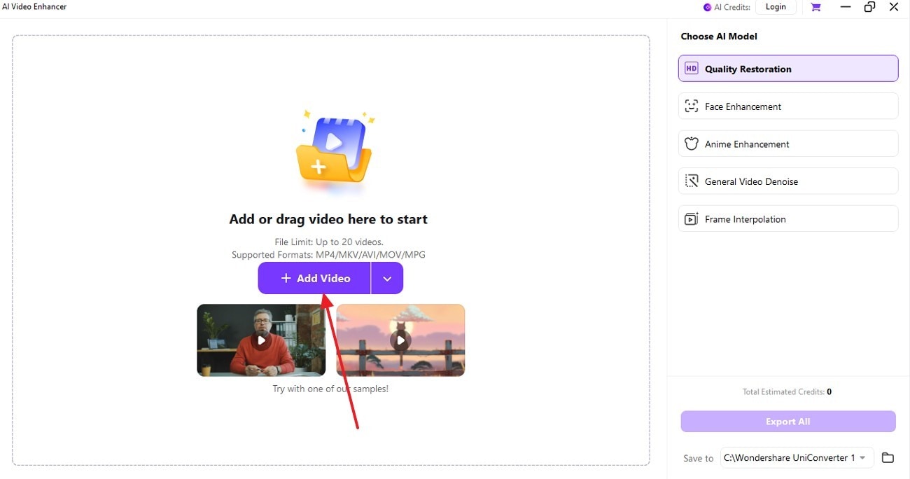 add anime video to interface