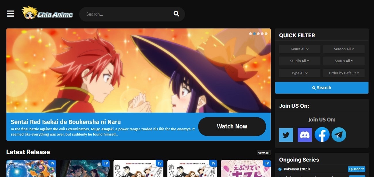 chia anime streaming platform anime content