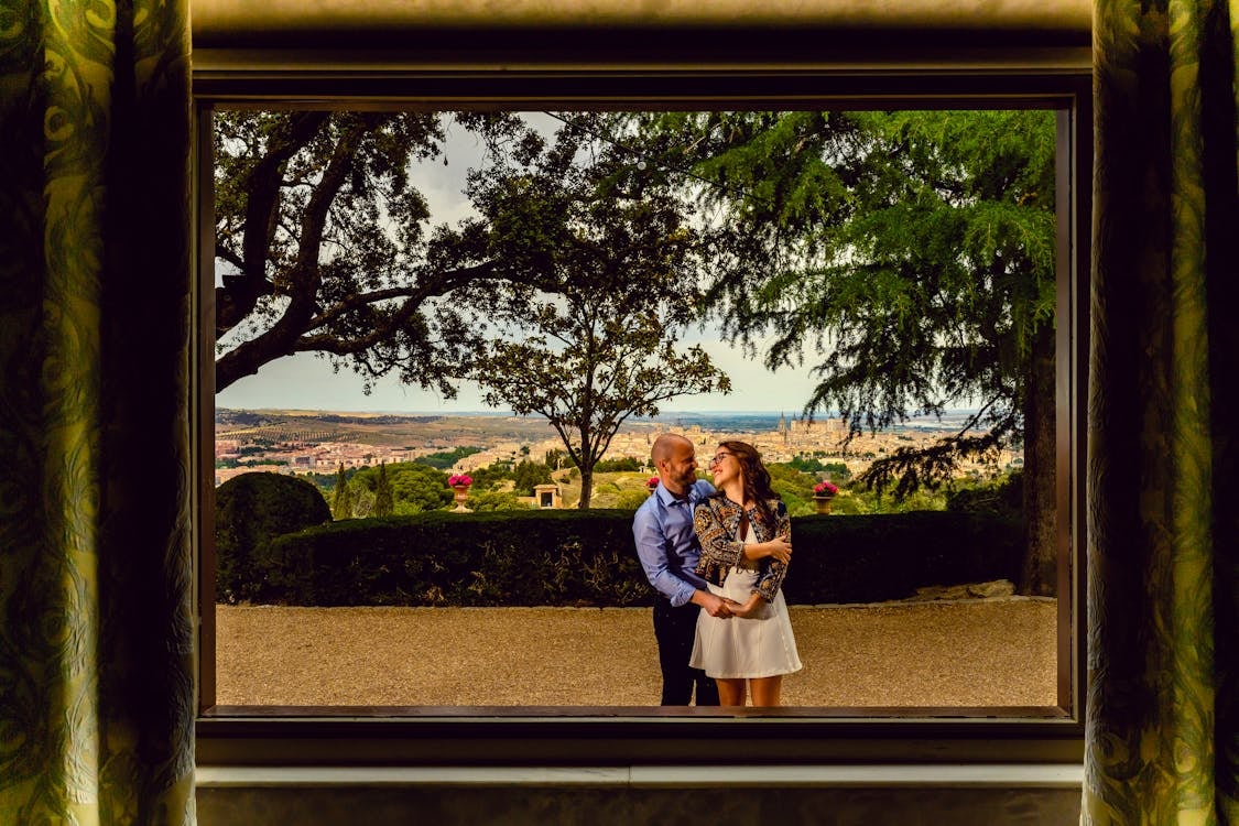 frame within a fram prom shot