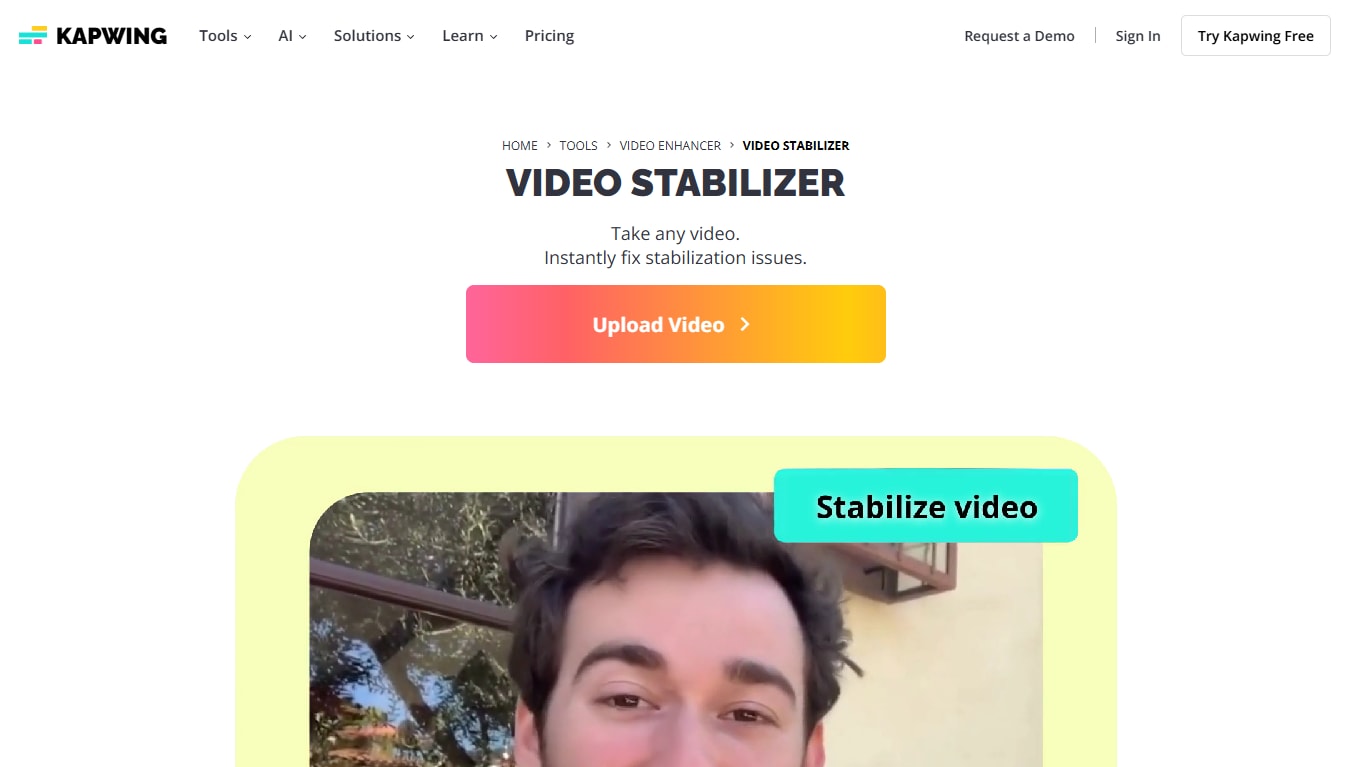 kapwing video stabilizer