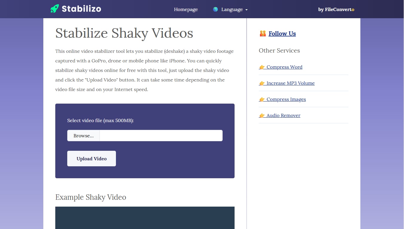 stabilizo video stabilizer