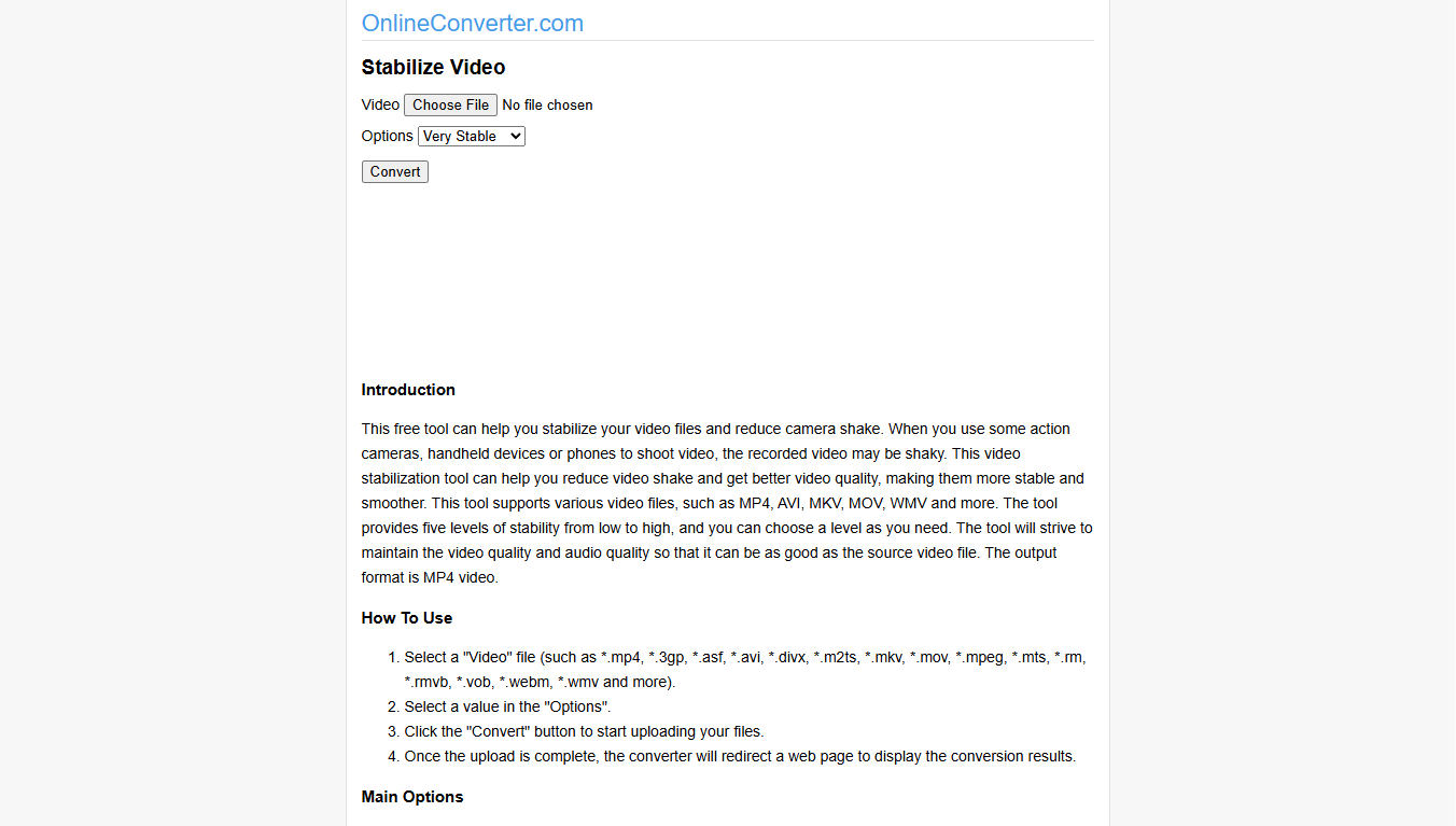 onlineconverter video stabilizer