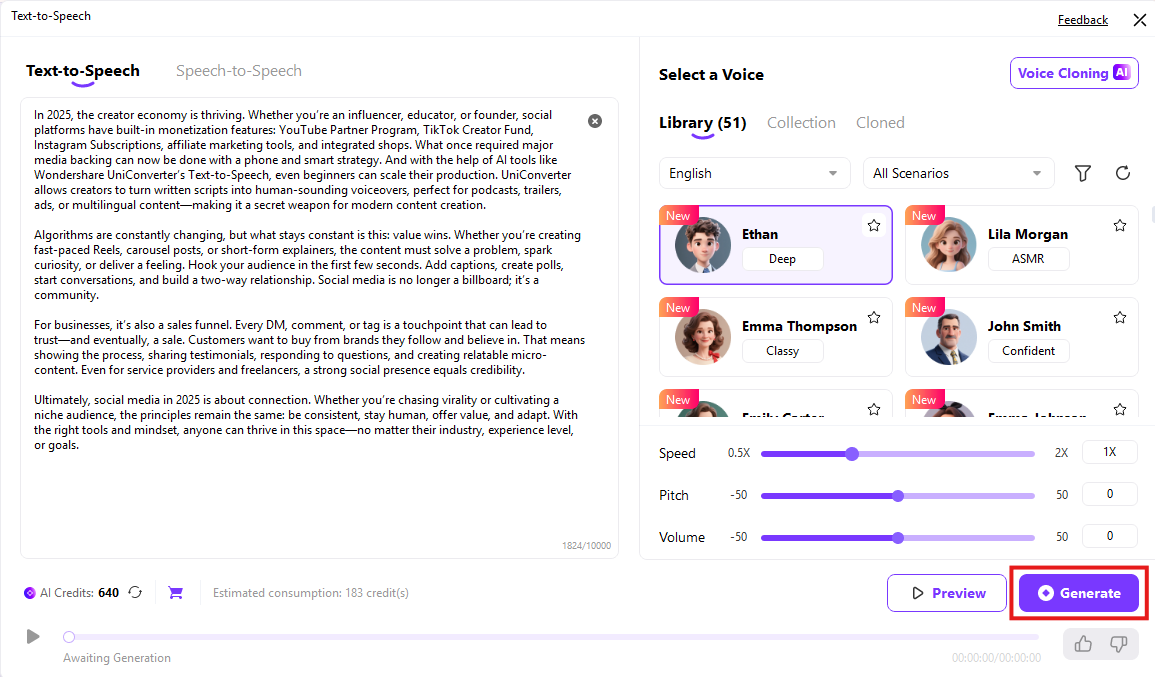generate and enhance your podcast
