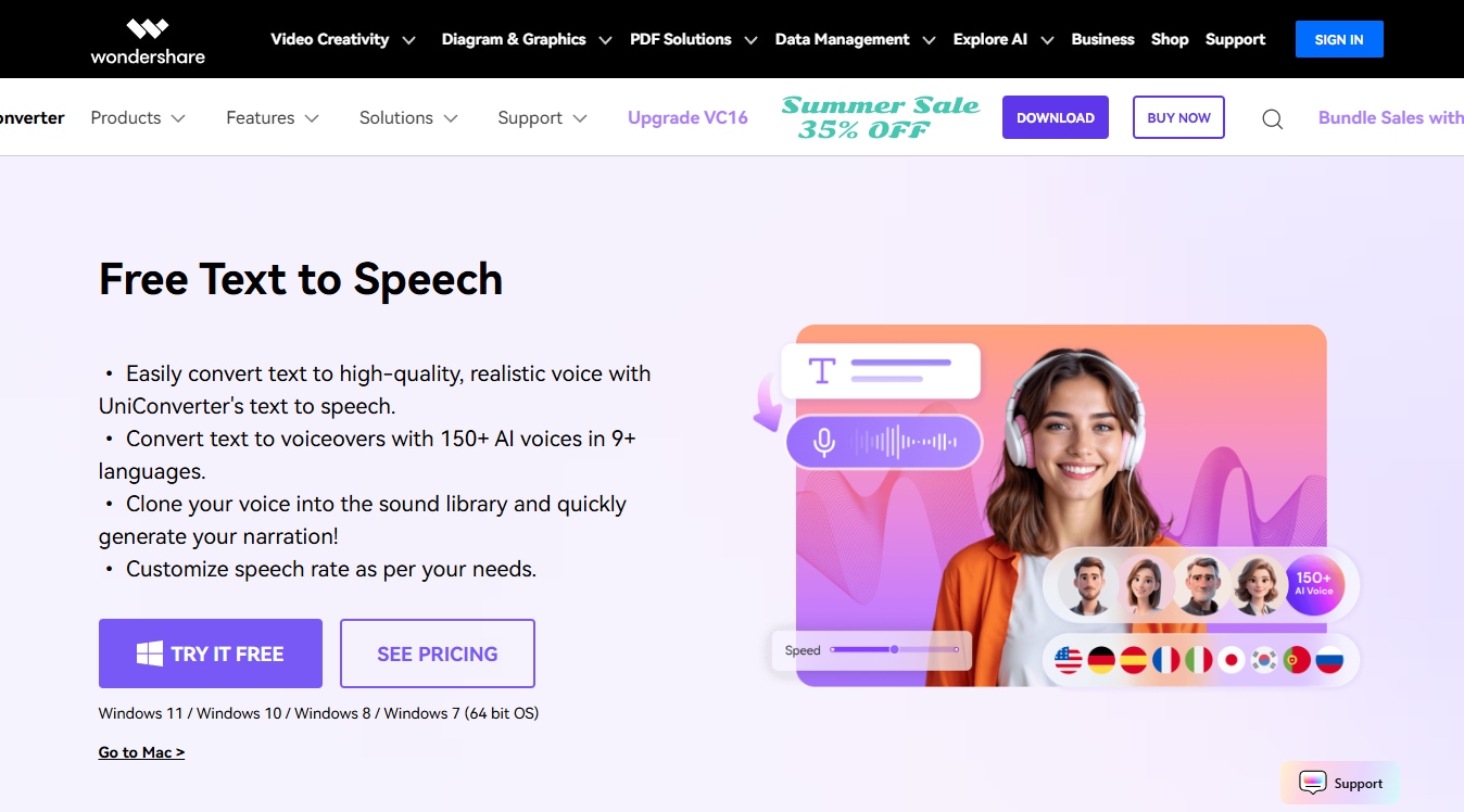 try efficient podcasting with ai voice clone (uniconverter)