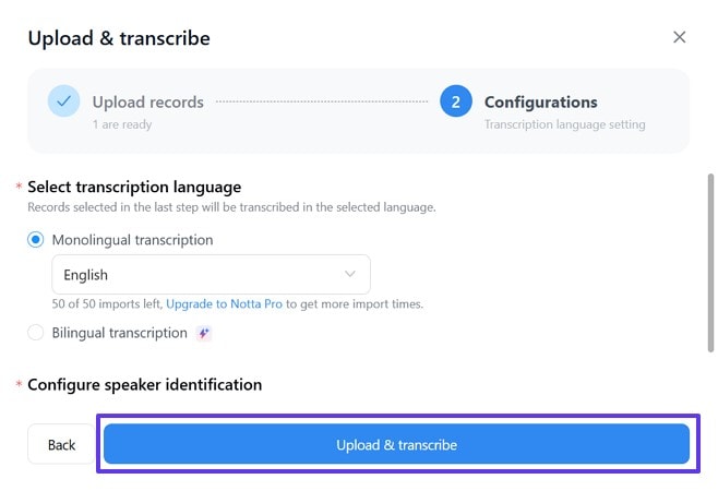 tiktok transcription using notta