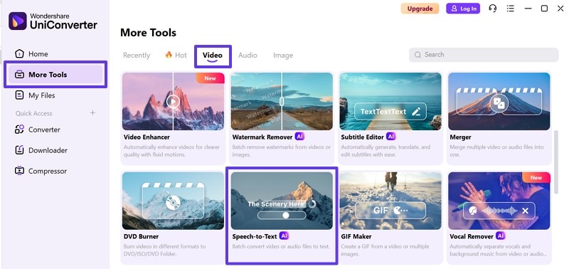 access uniconverter transcribe tiktok content