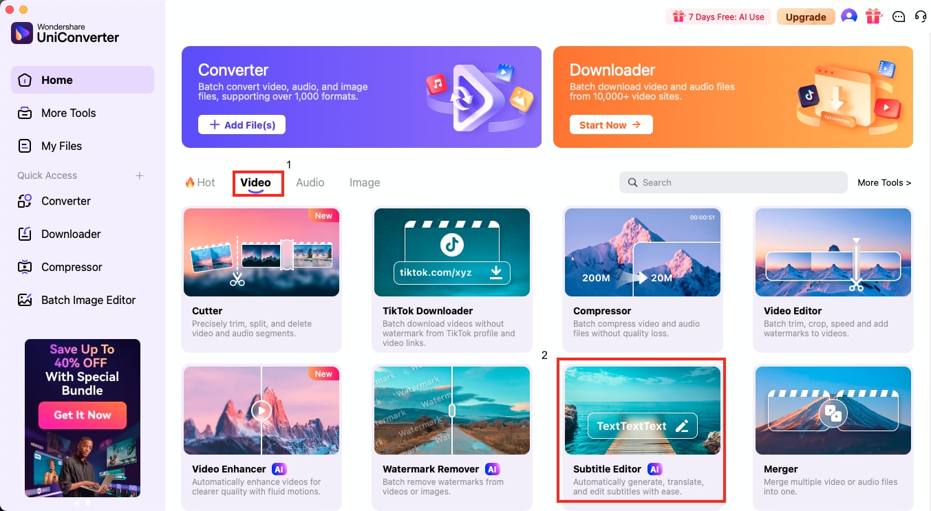 uniconverter subtitle editor