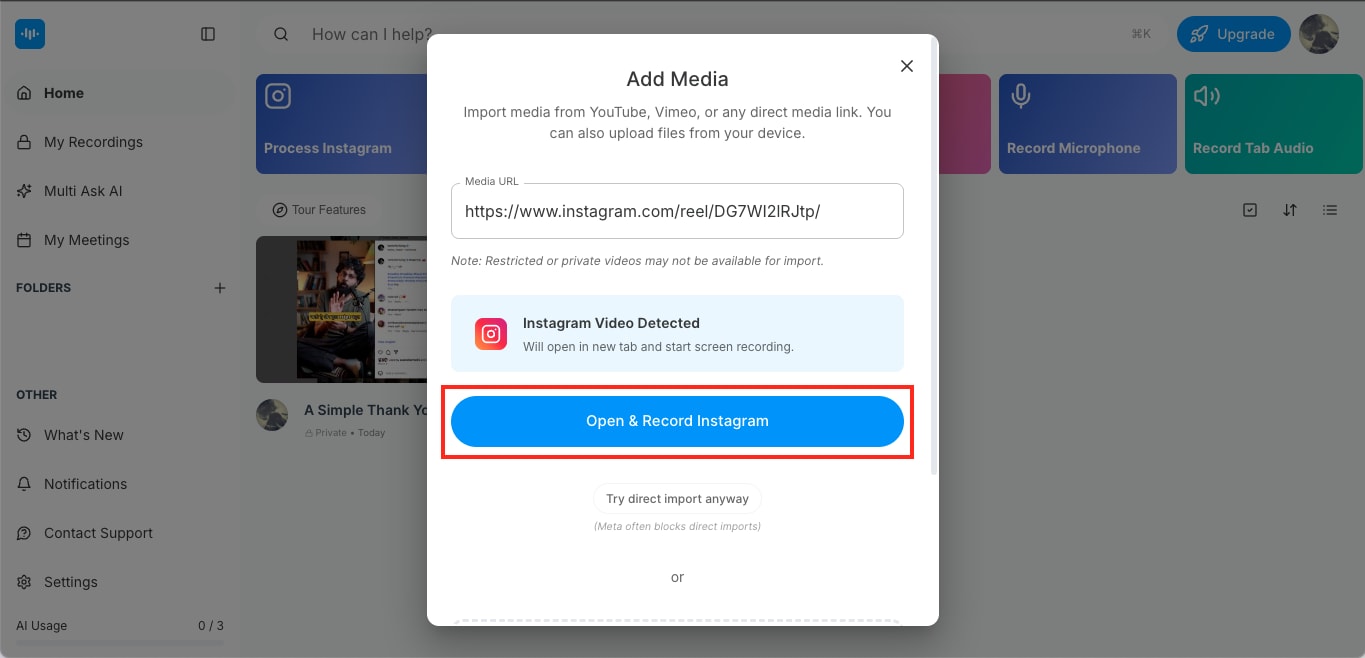 screenapp instagram screen record