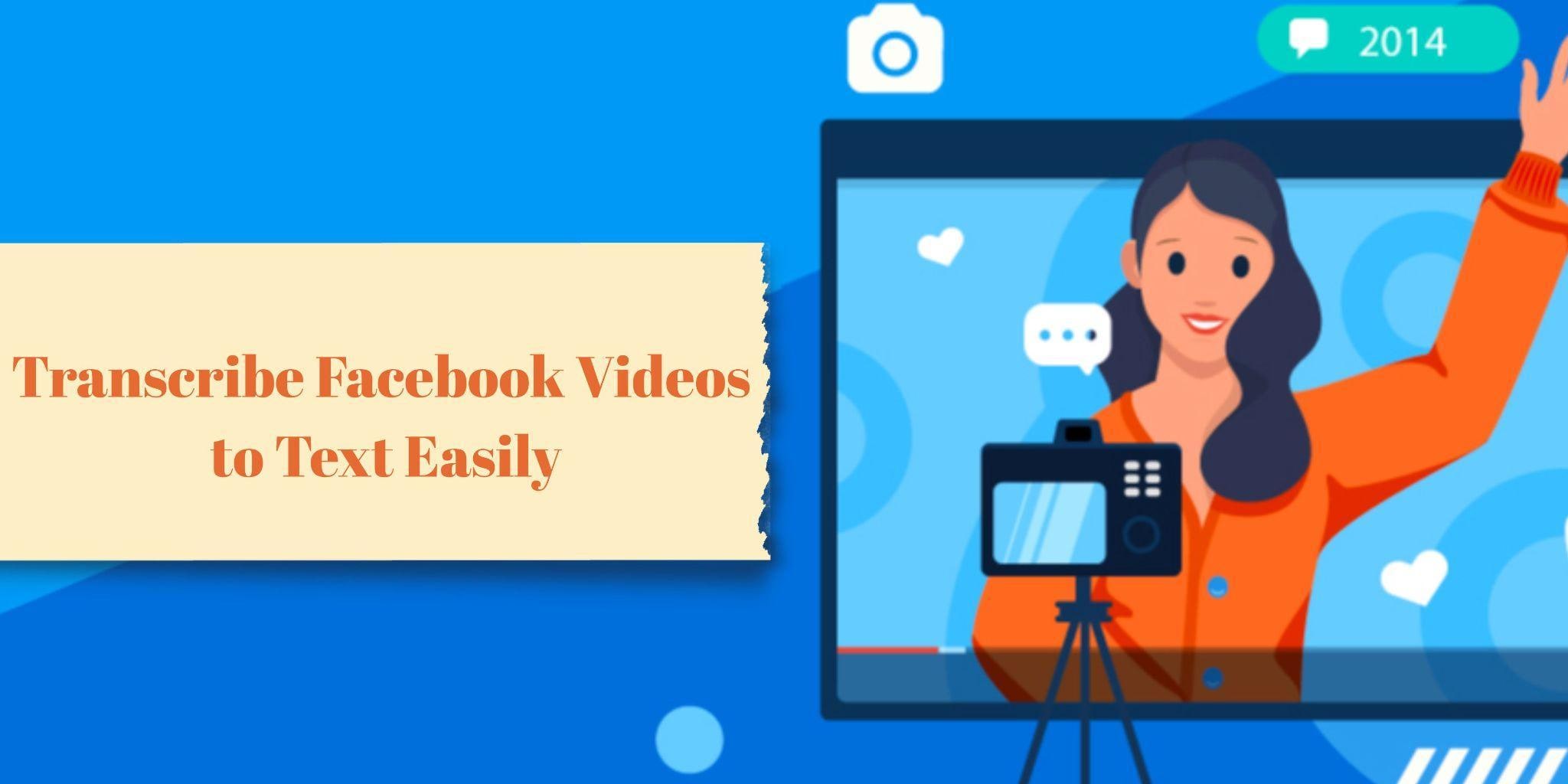 transcribe facebook video
