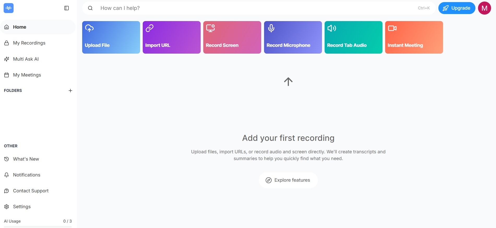 screen app transcribe facebook videos