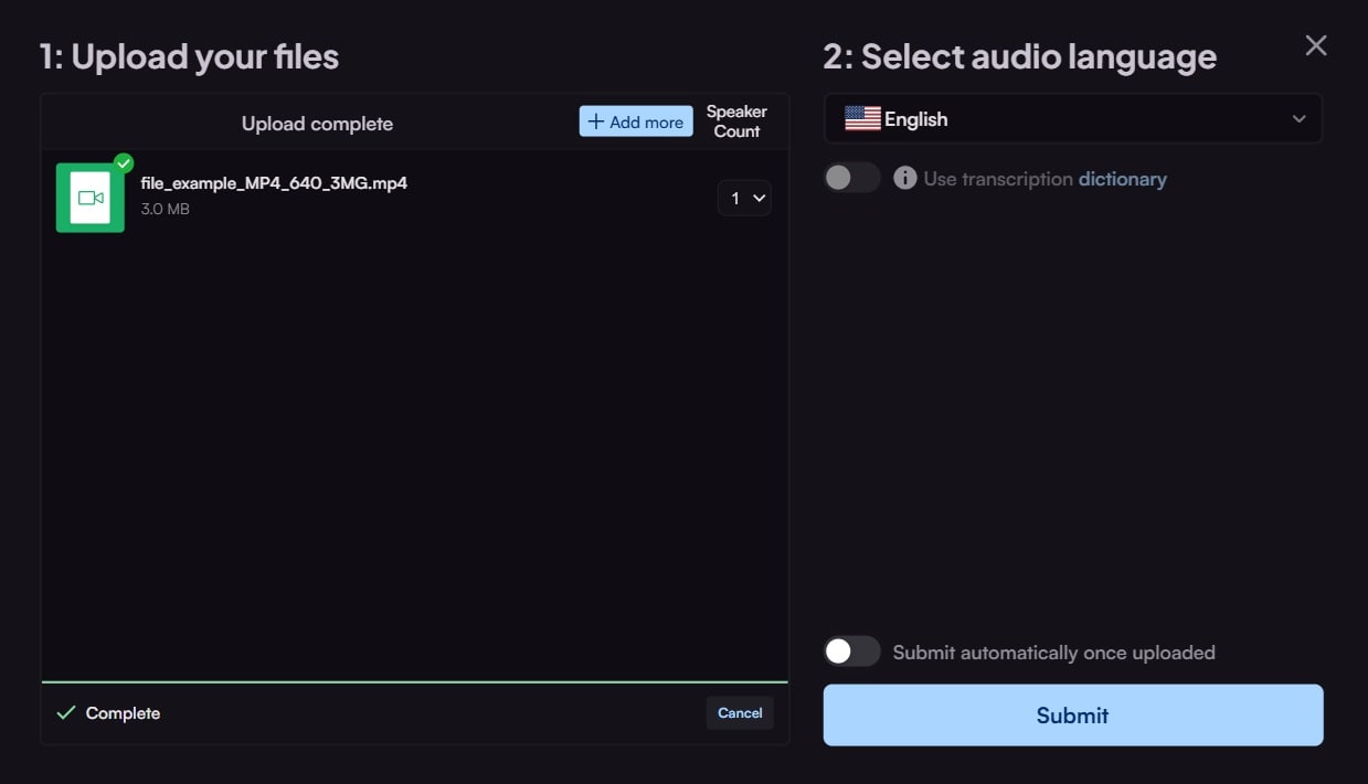 maestra ai transcribe facebook videos