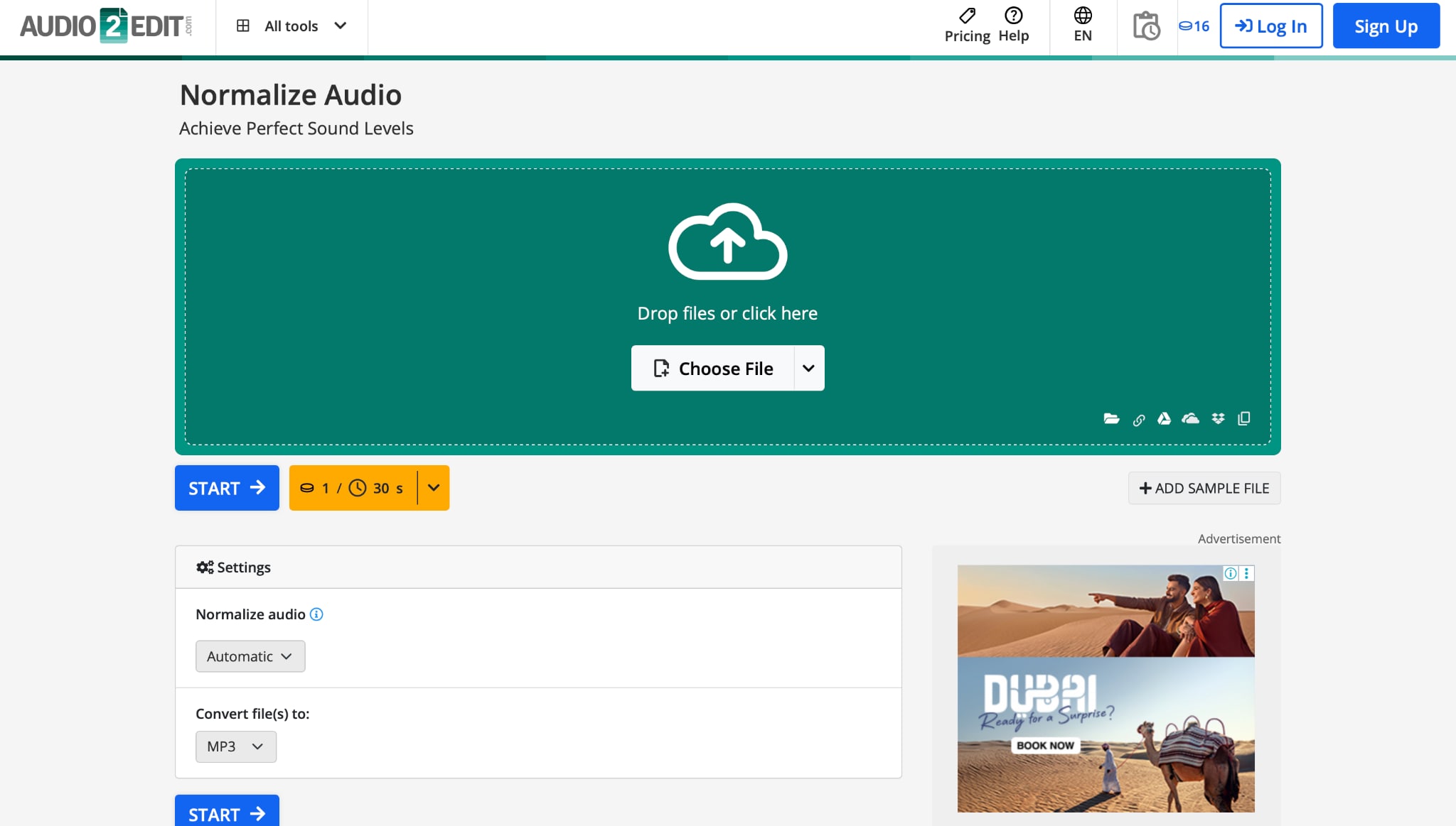 audio2edit screenshot