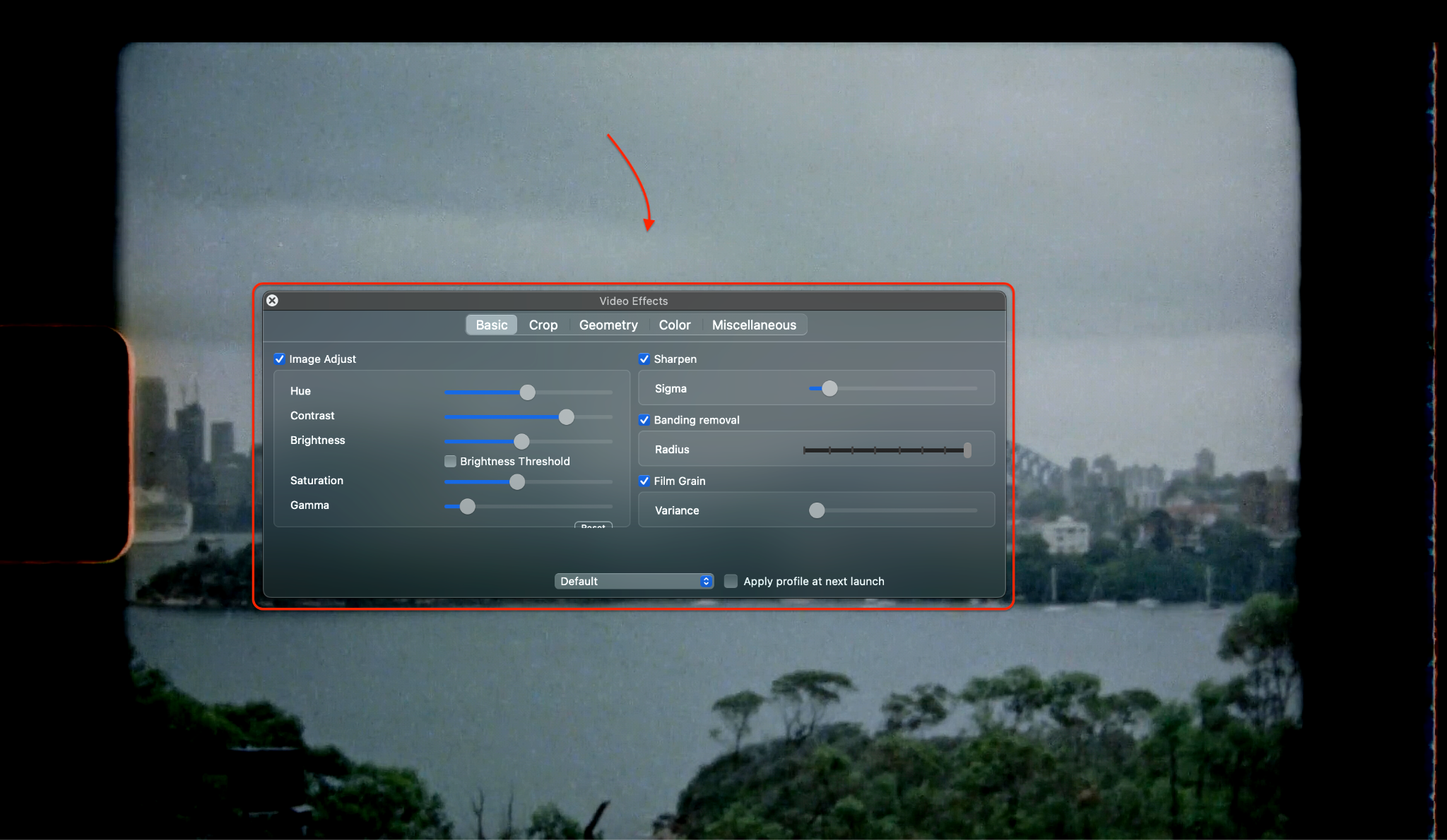 apply filters and effects