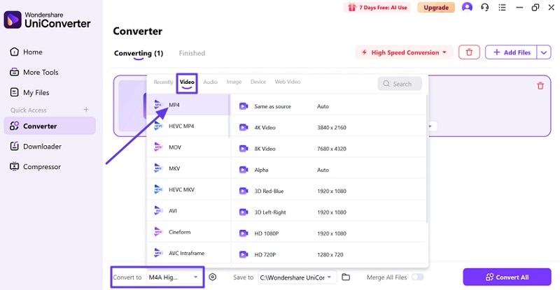 soundcloud to mp4 converter uniconverter