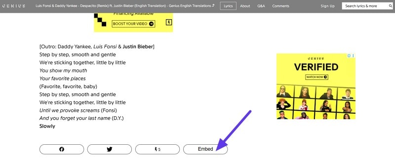 genius.com translate english songs