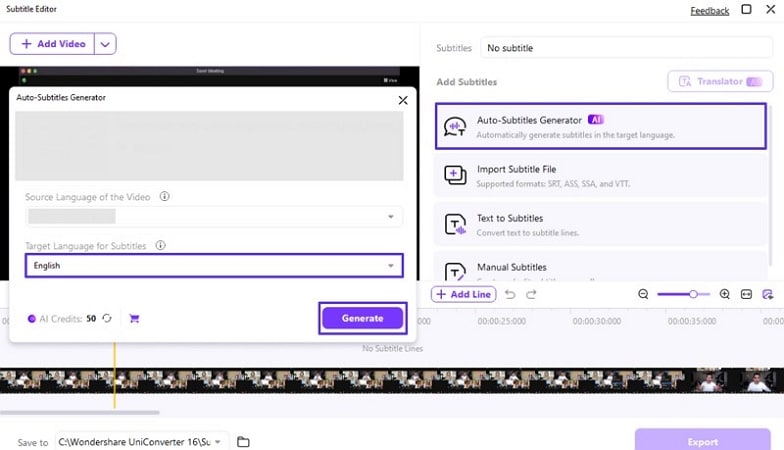 translate songs using auto subtitles generator