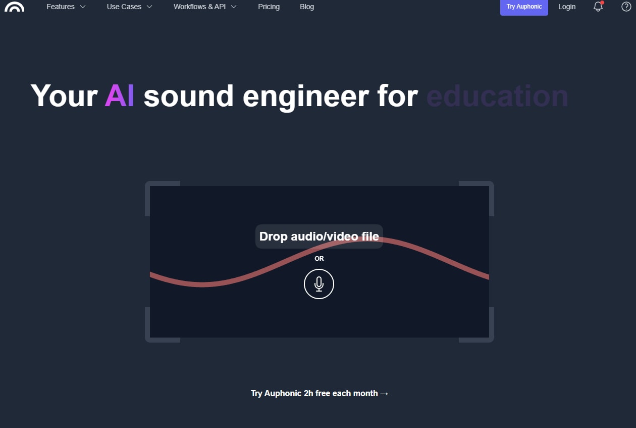 auphonic dashboard
