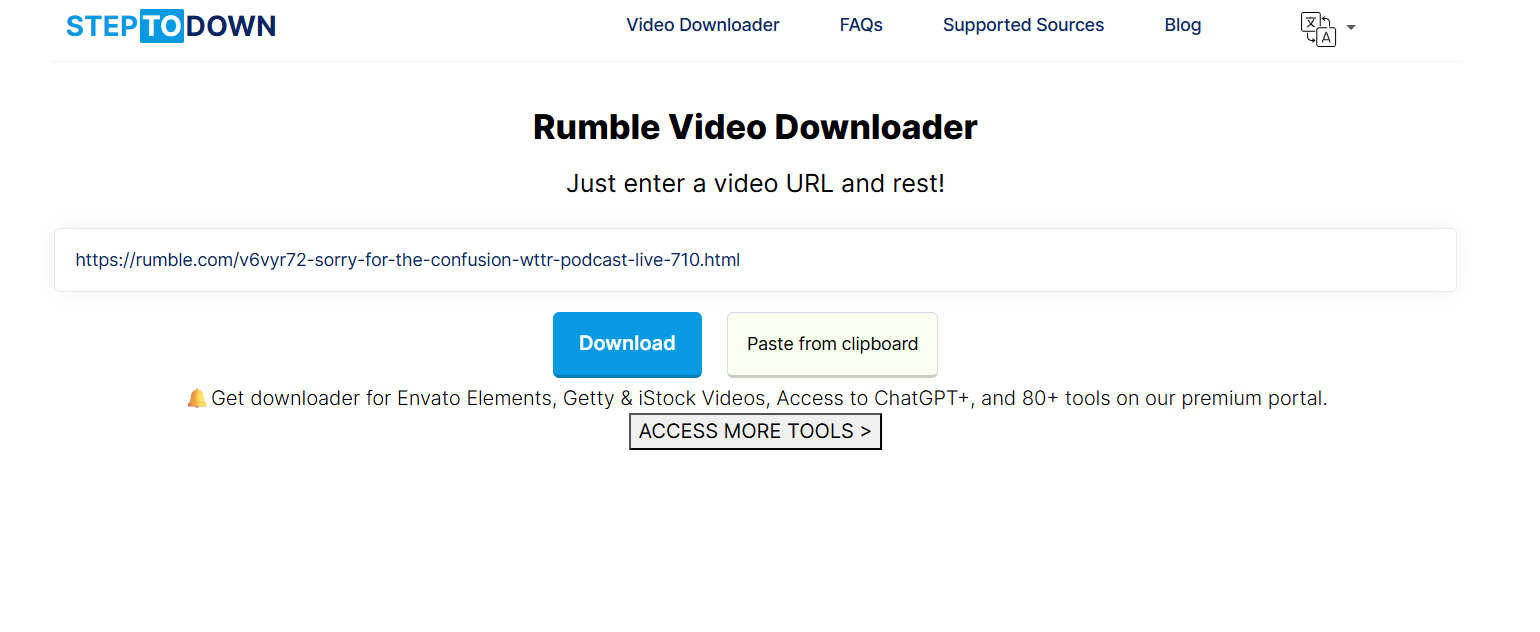 steptodown rumble downloader